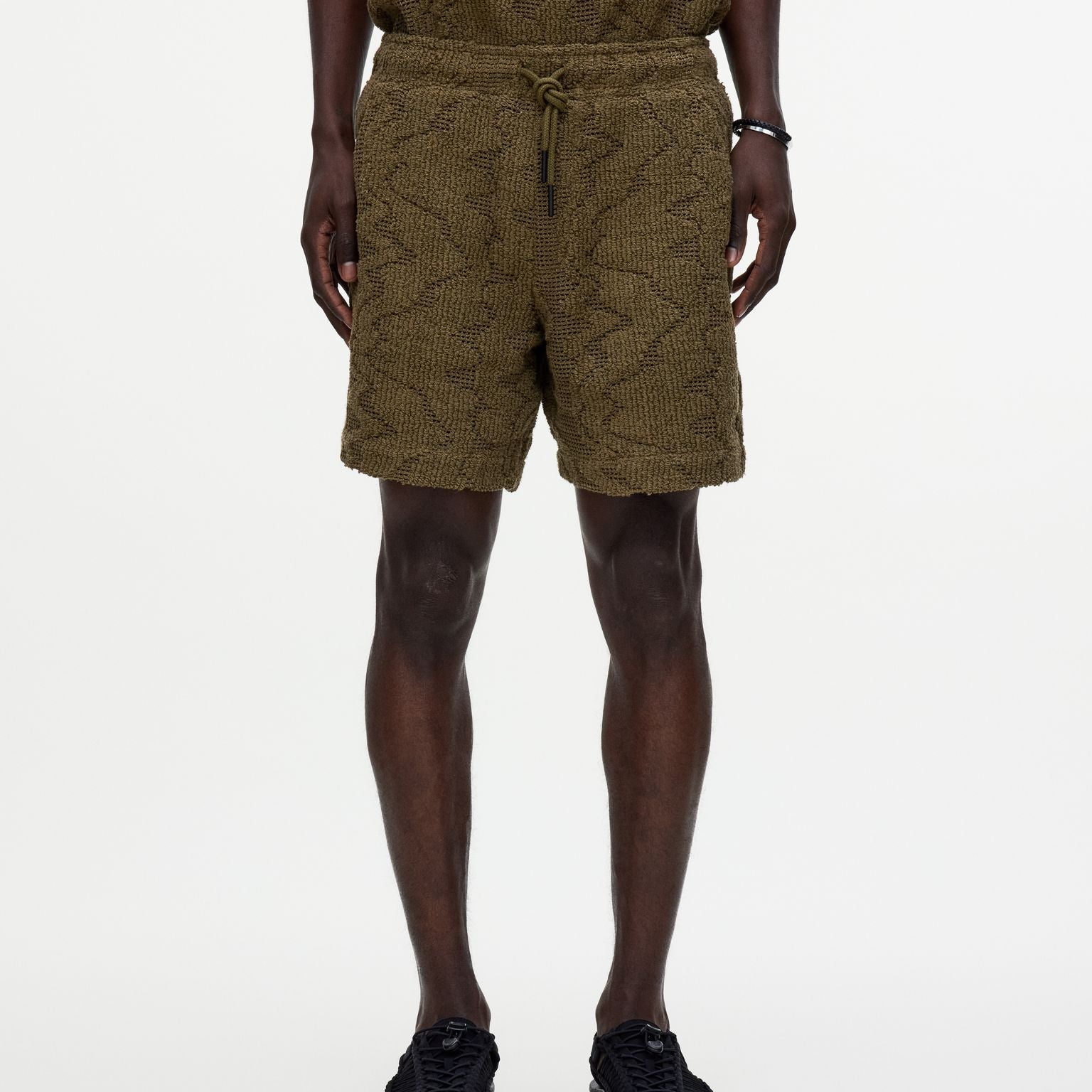 Pine Verve Crochet Shorts