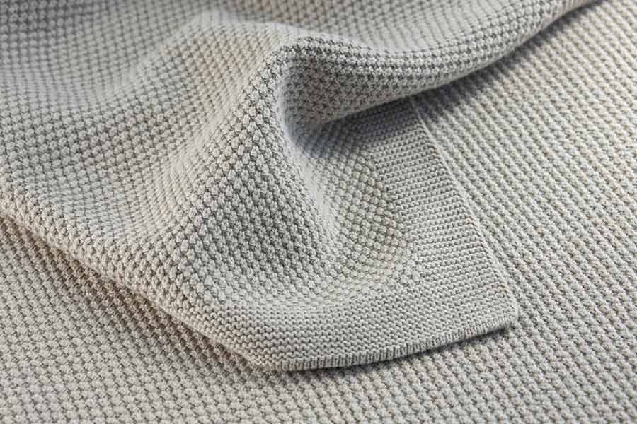 Moss Stitch Cotton Throw - Coastal Living