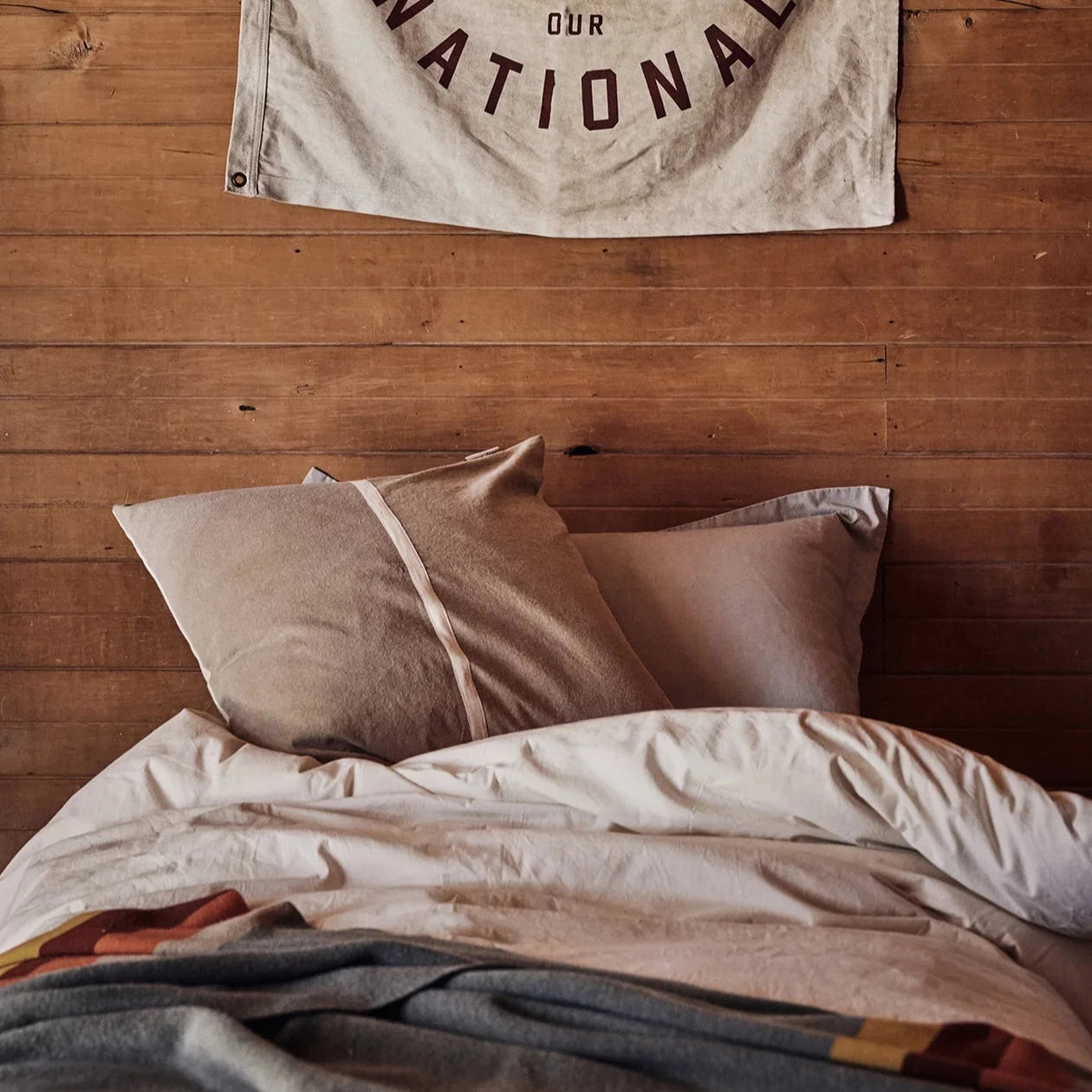 Wanderful Cushion Hessian / Natural - Coastal Living