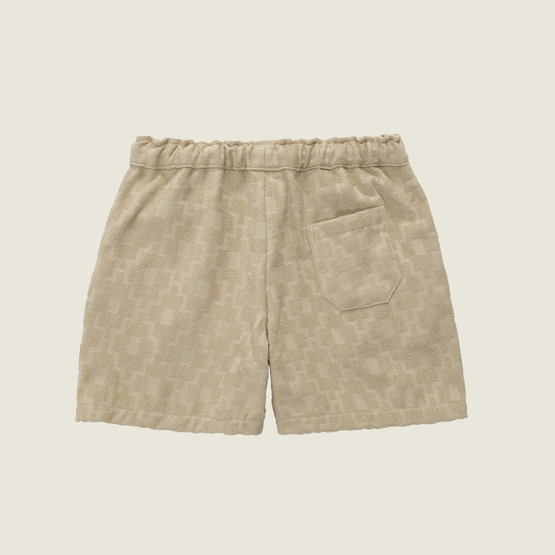 Beige Machu Terry Shorts