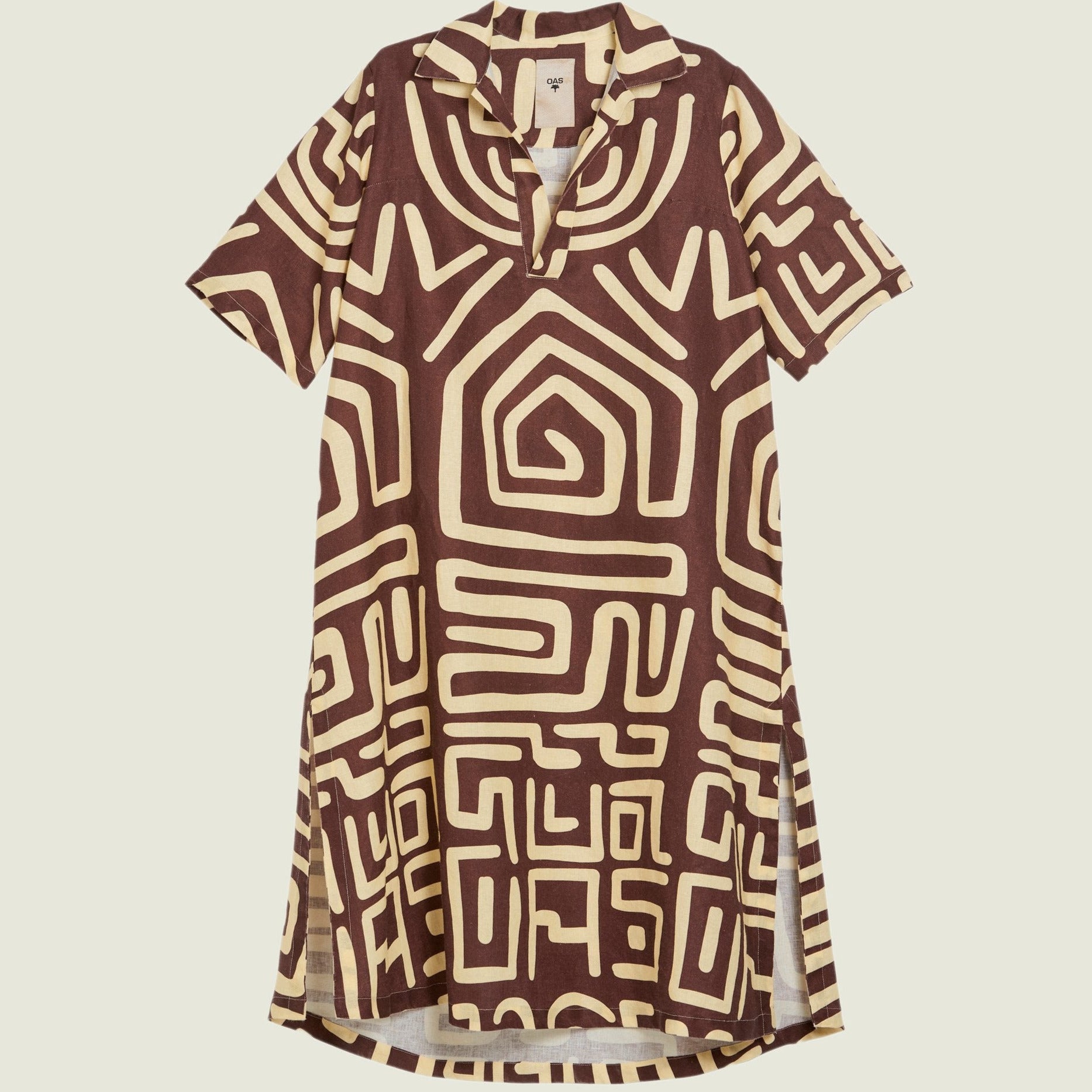 Kalahra Papaya Linen Dress - Coastal Living