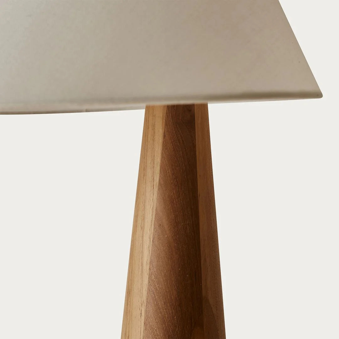 Asymmetrical Linen Table Lamp