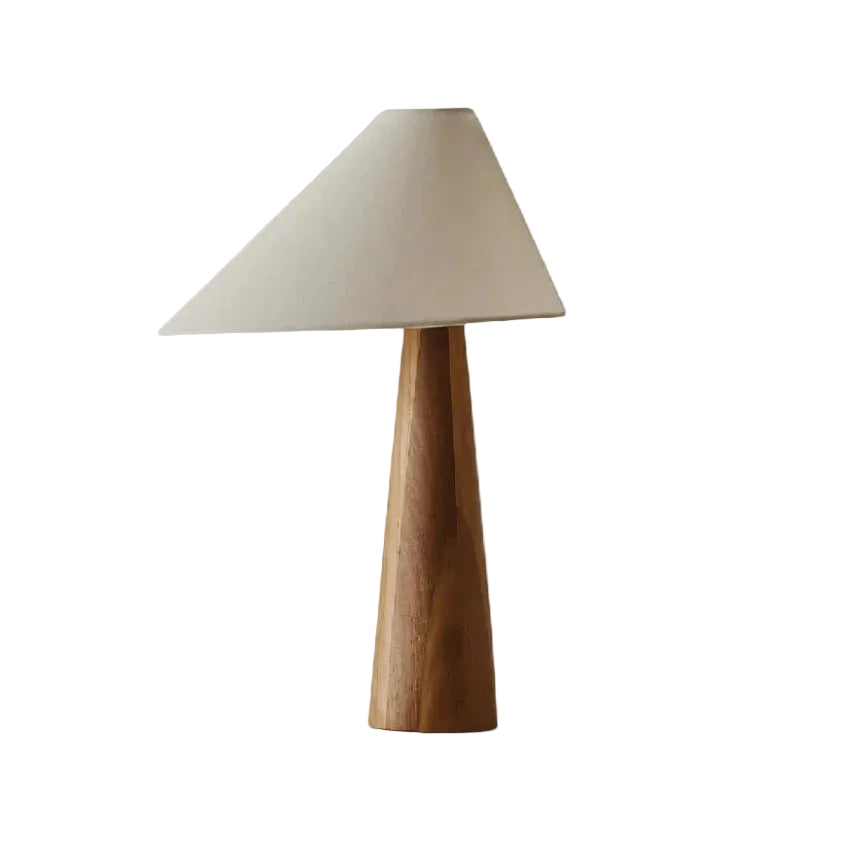 Asymmetrical Linen Table Lamp