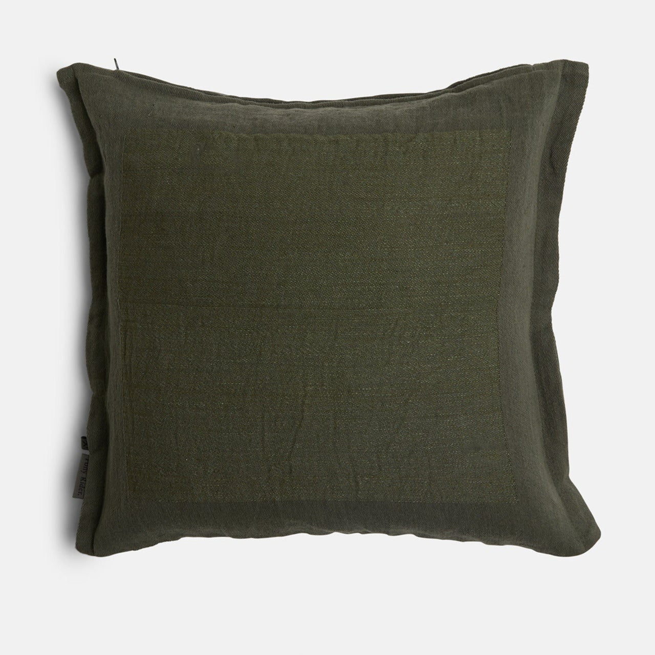 Bare Bones Linen Cushion Forest Green - Coastal Living