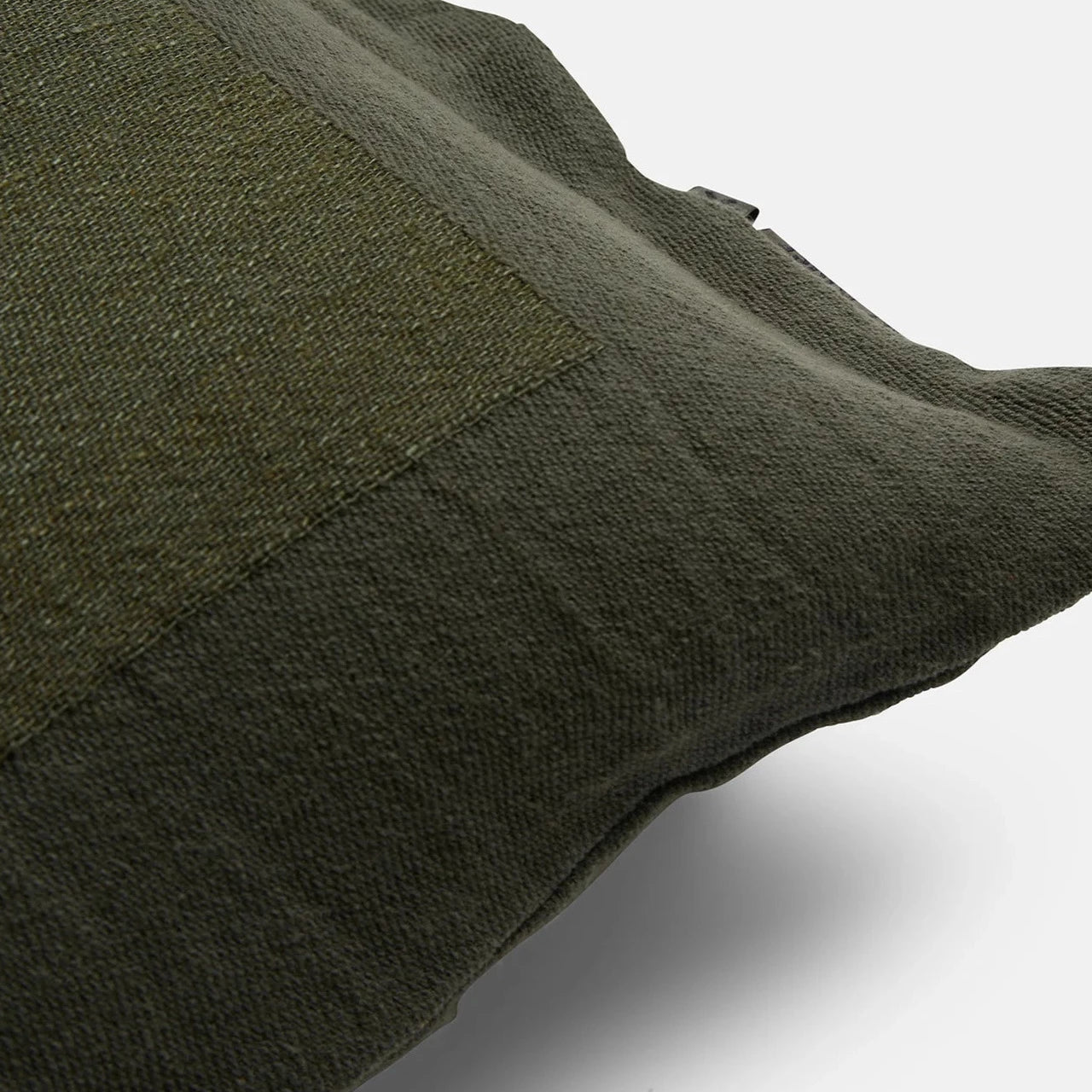 Bare Bones Linen Cushion Forest Green - Coastal Living