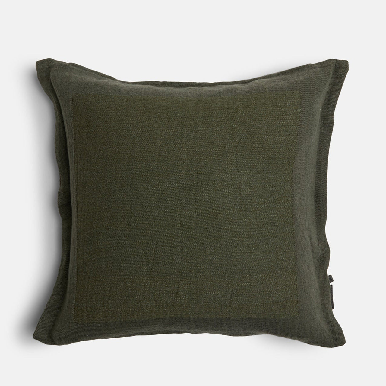 Bare Bones Linen Cushion Forest Green - Coastal Living