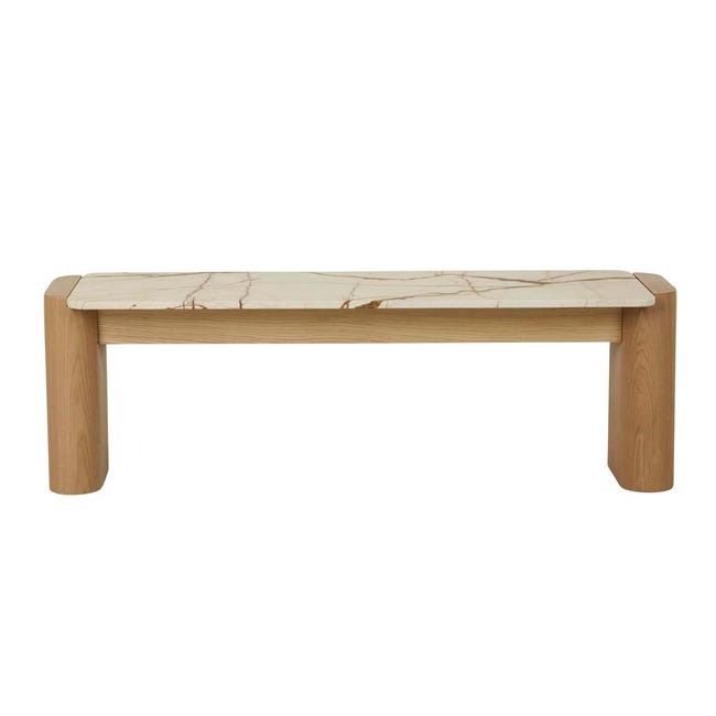 Floyd Marble Bench - Coastal Living