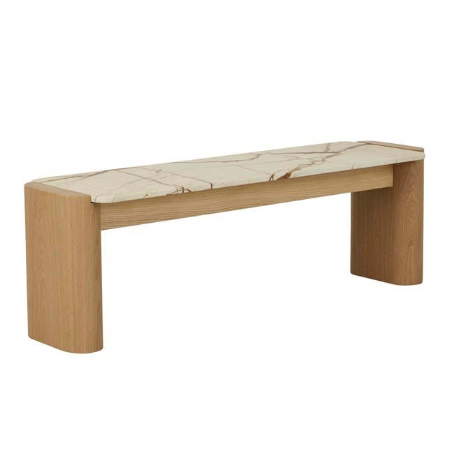 Floyd Marble Bench - Coastal Living