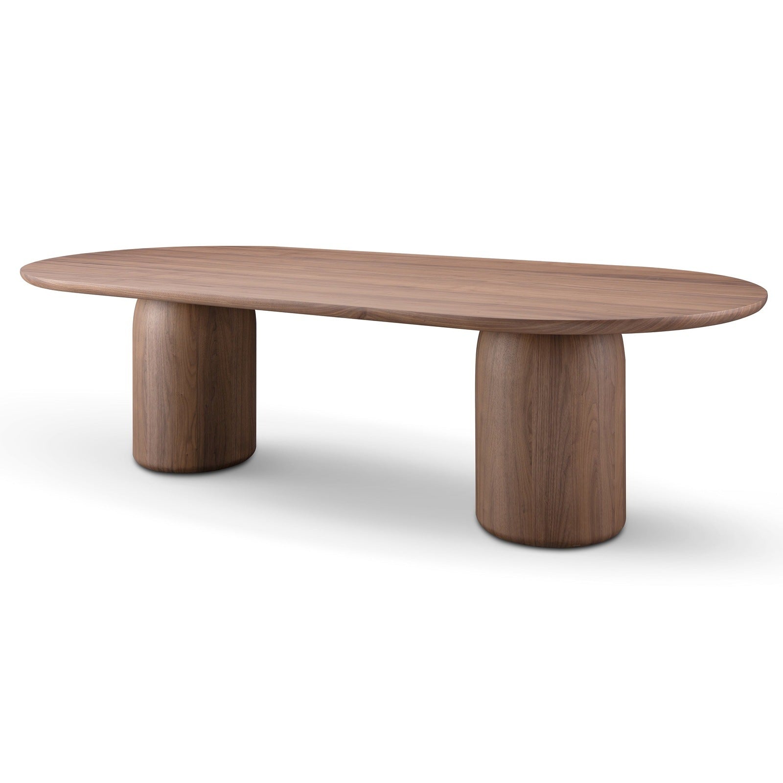 Tide Twin Pedestal Dining Table Walnut