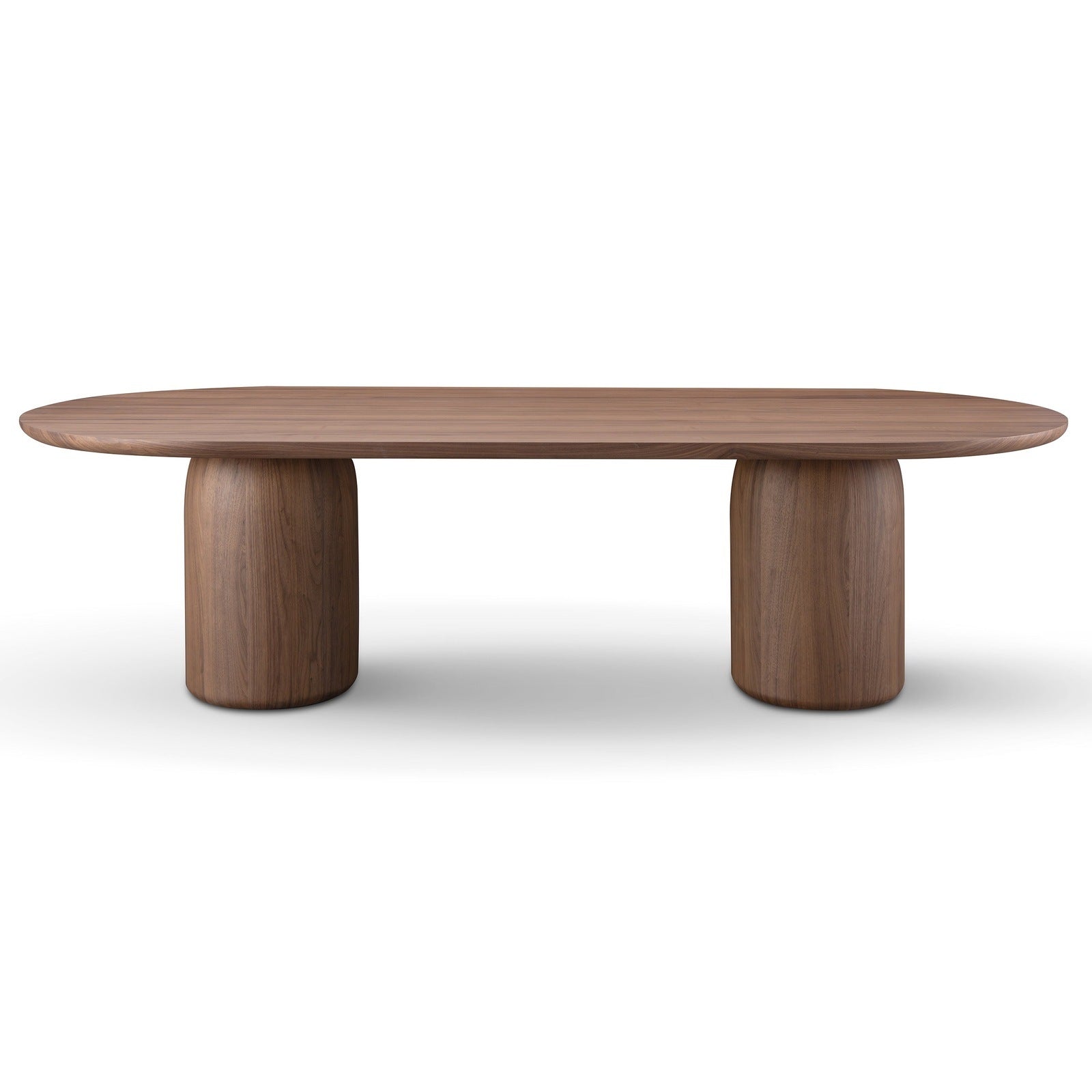 Tide Twin Pedestal Dining Table Walnut