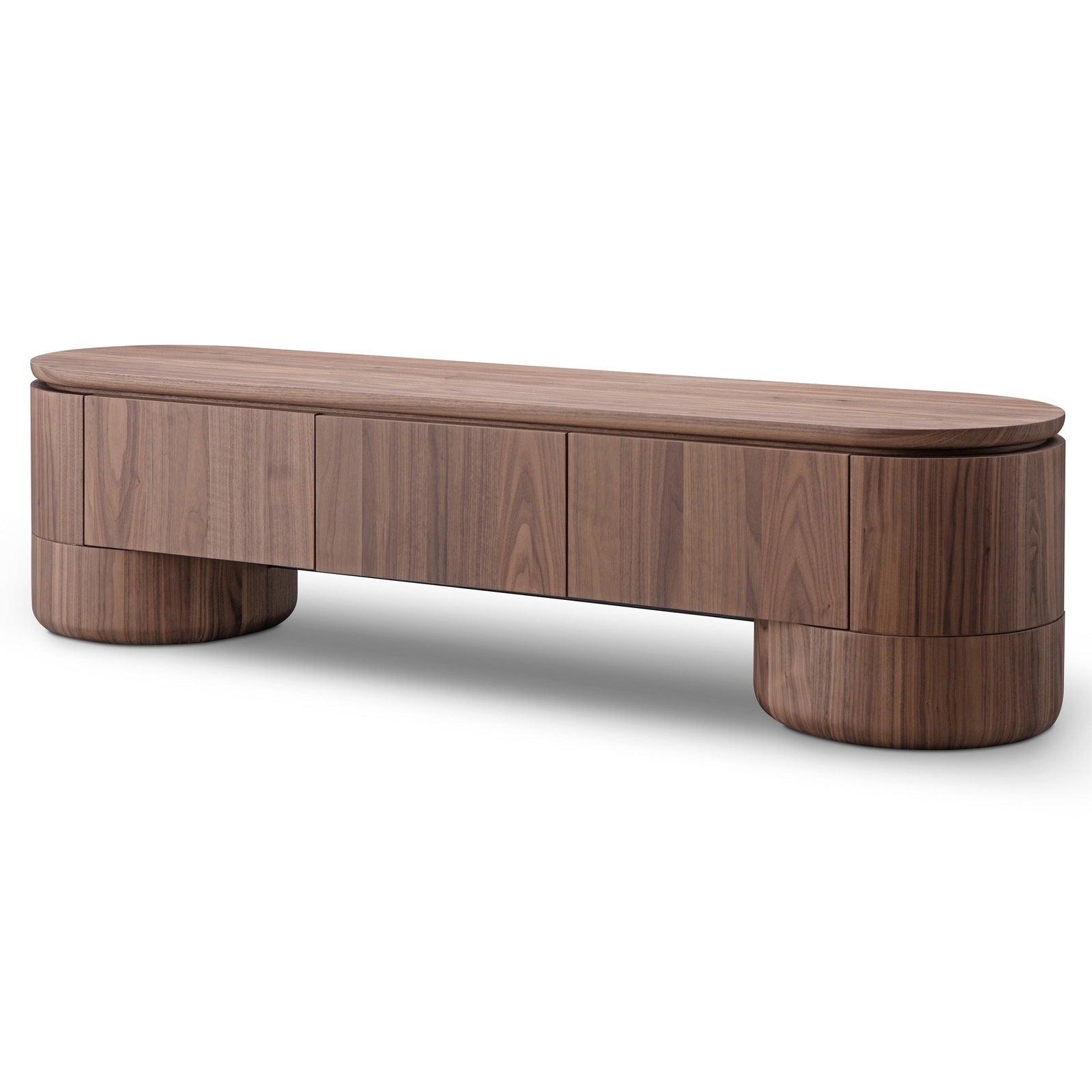 Ocean Entertainment Unit 3 Door Walnut