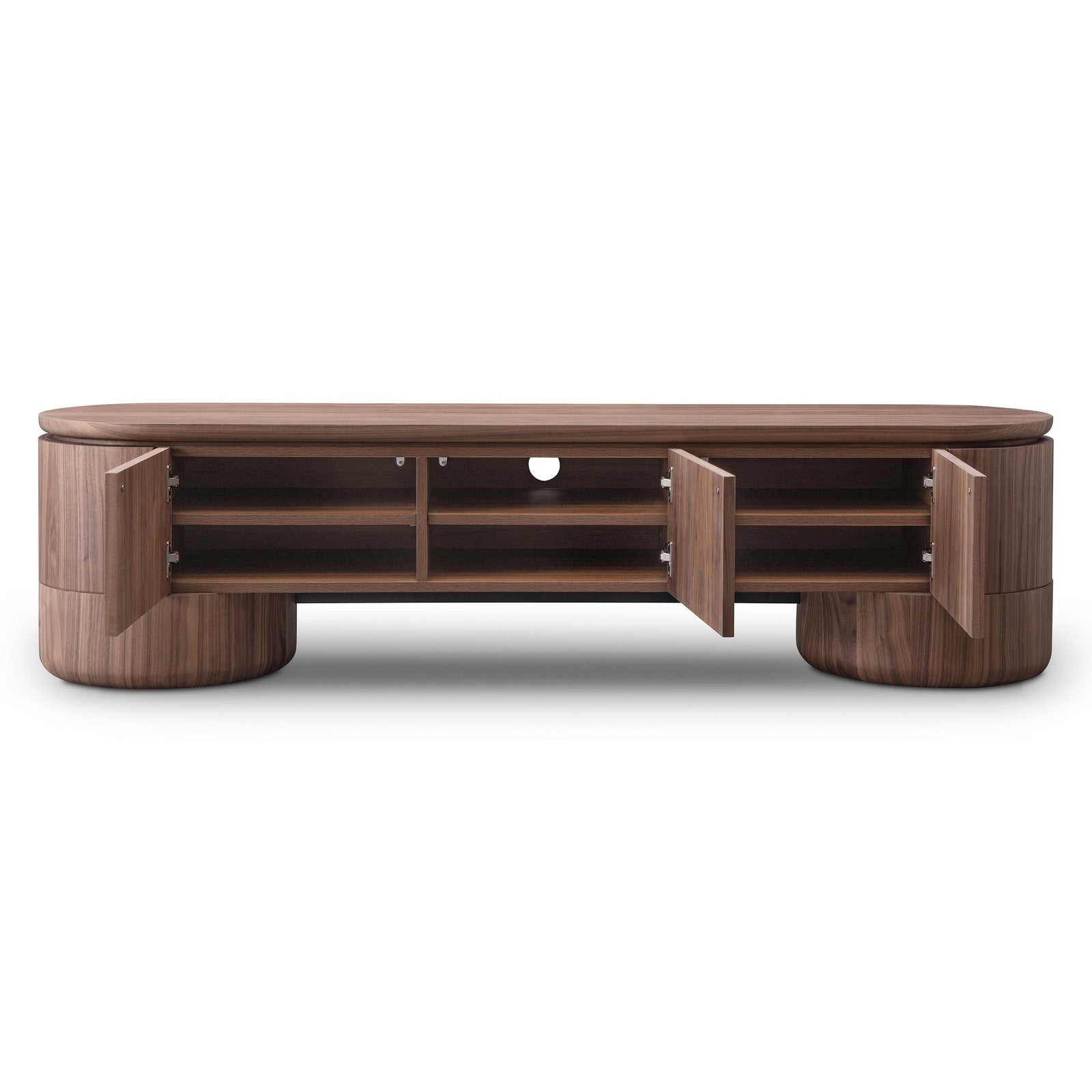 Ocean Entertainment Unit 3 Door Walnut