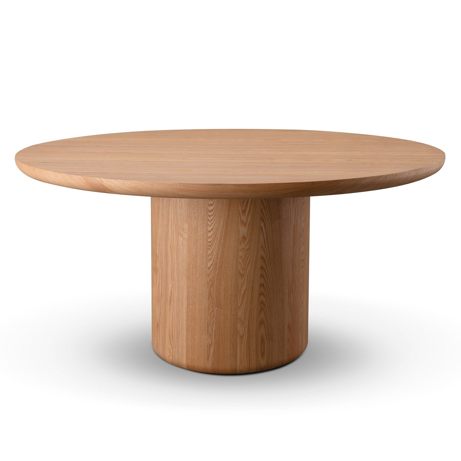 Ocean Single Pedestal Round Dining Table Oak