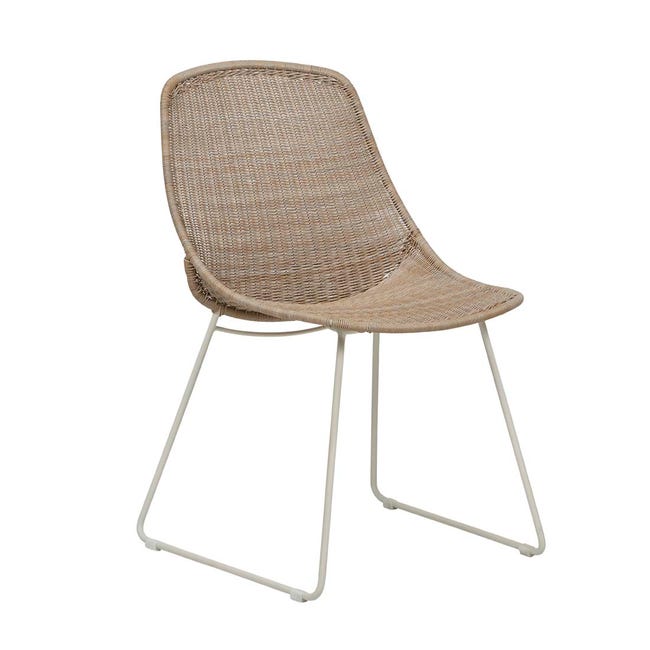 Granada Scoop Closed Weave Dining Chair - Coastal Living