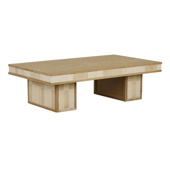Porto Coffee Table - Natural Oak - Shell