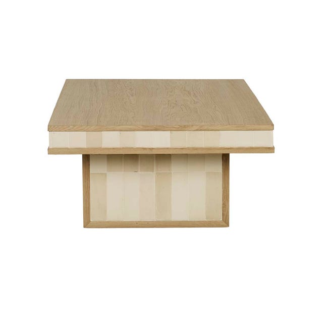 Porto Coffee Table - Natural Oak - Shell