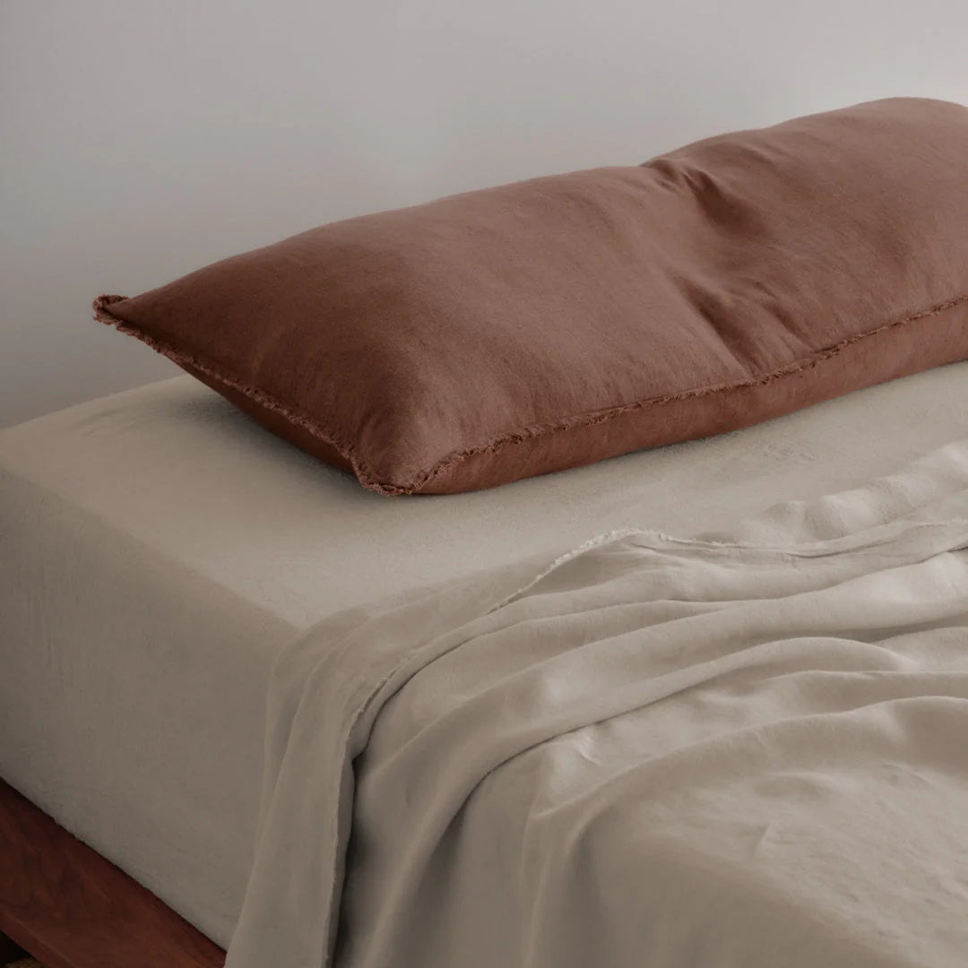 Flocca Linen Body Pillow - Moro