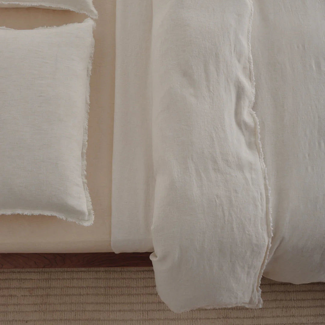 Flocca Linen Pillowcase - Petra