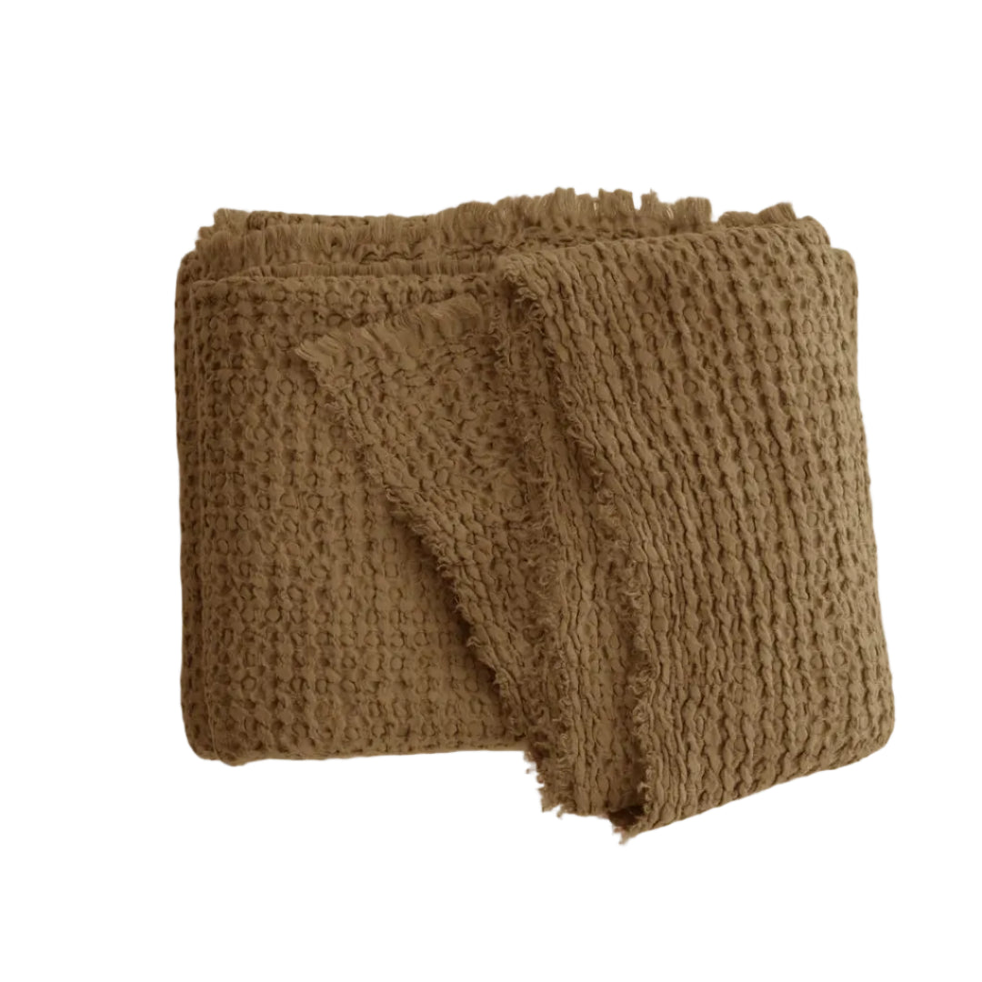 Flocca Linen Blanket - Russo