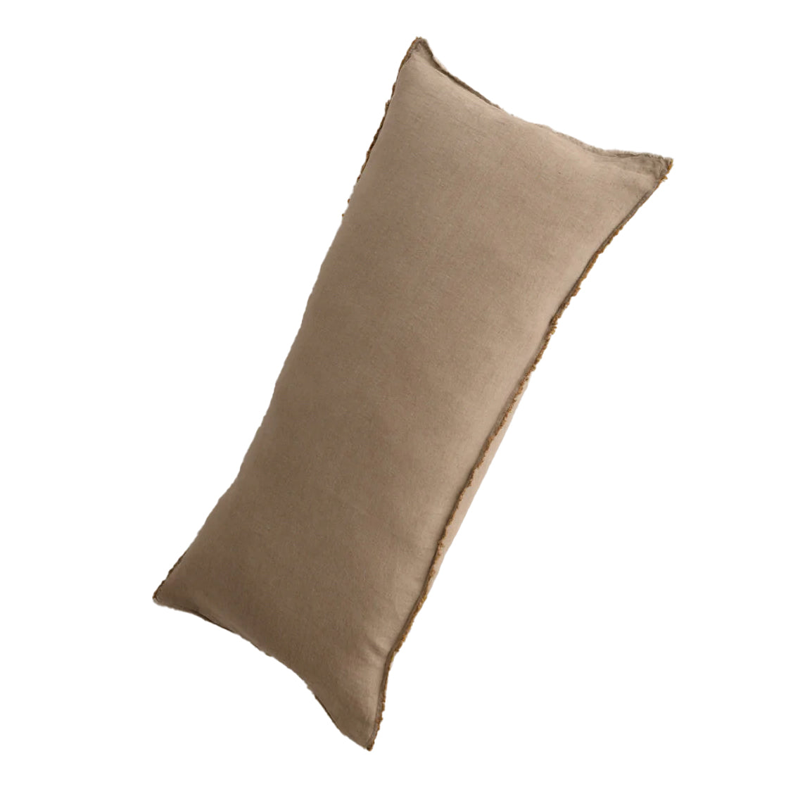 Flocca Linen Body Pillow - Brun