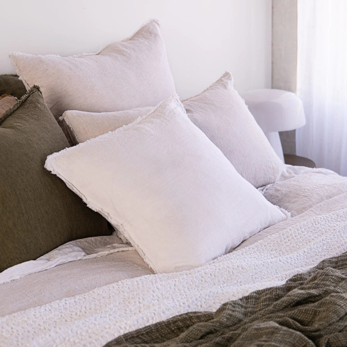 Flocca Linen Cushion - Ayrton