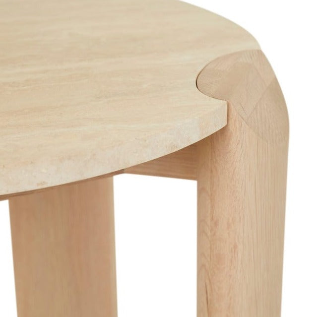 Willa Side Table Travertine