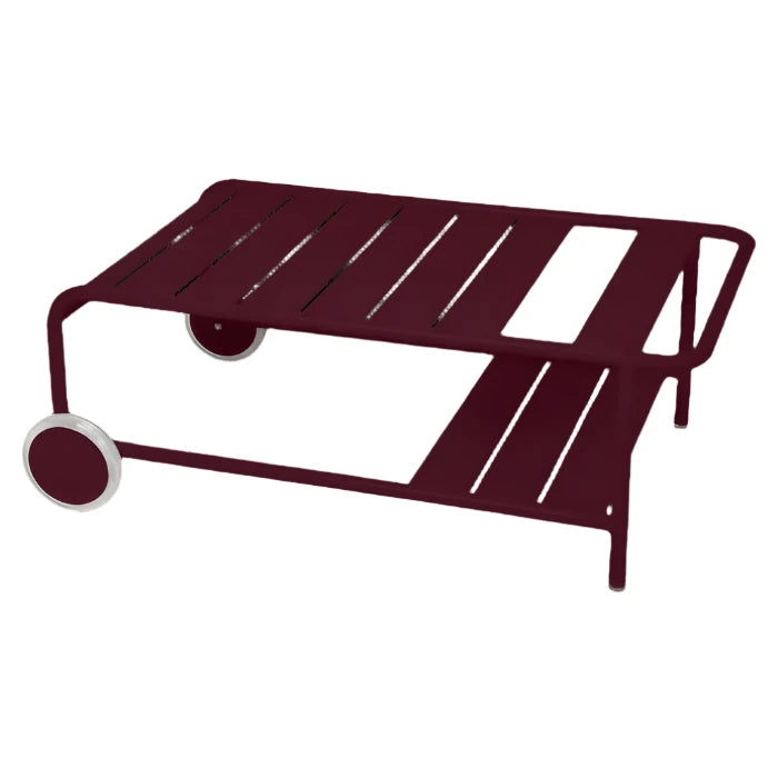 Tubular Coffee Table With Wheels