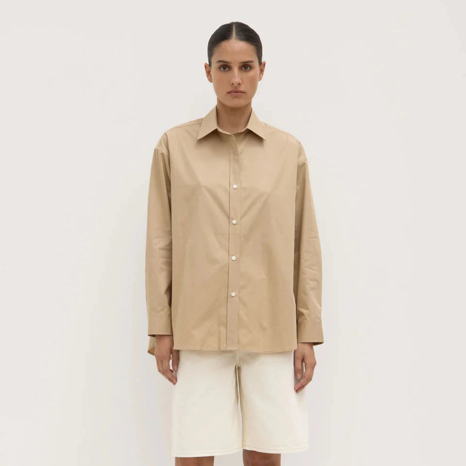 Marigold Poplin Long Sleeve Shirt