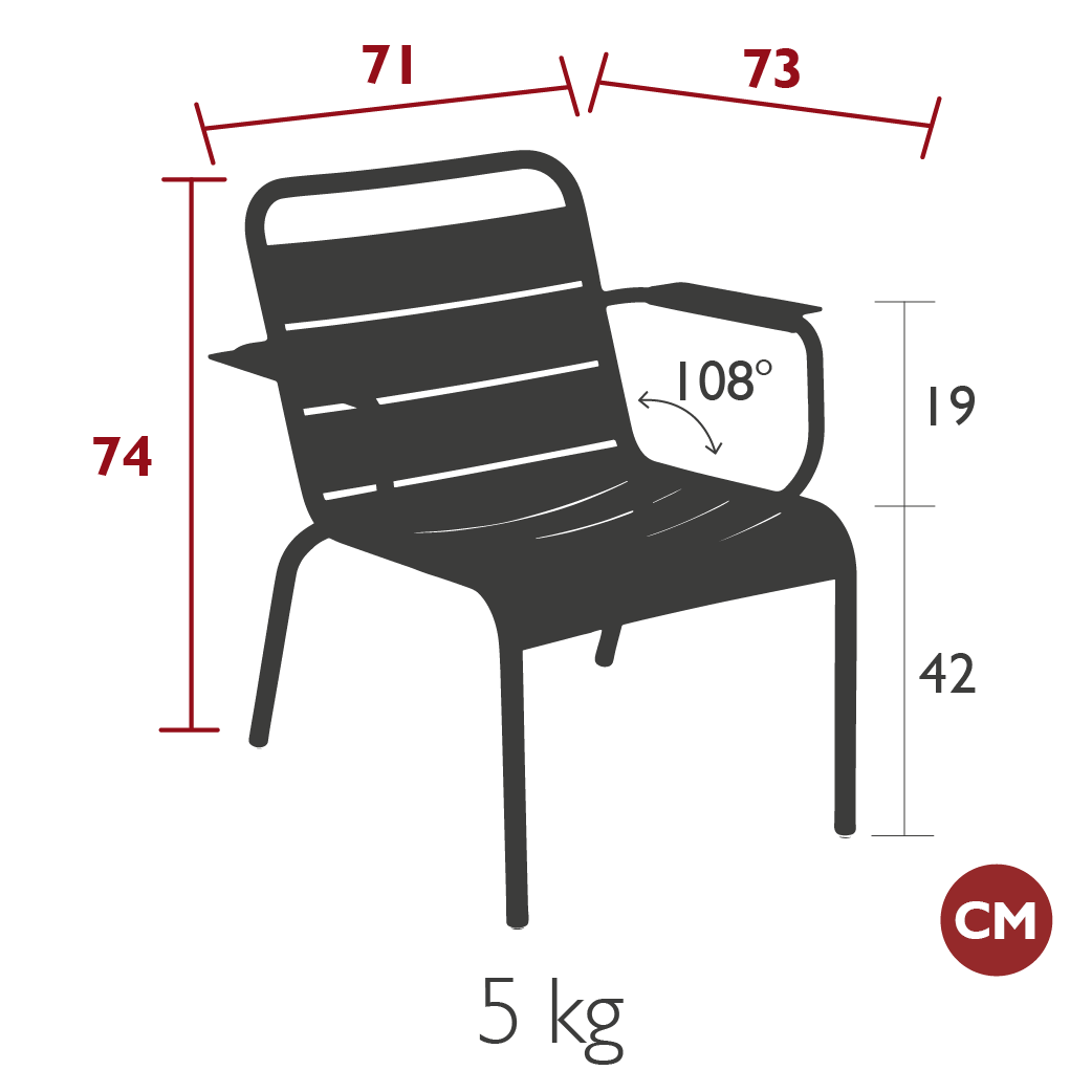 Tubular Lounge Armchair