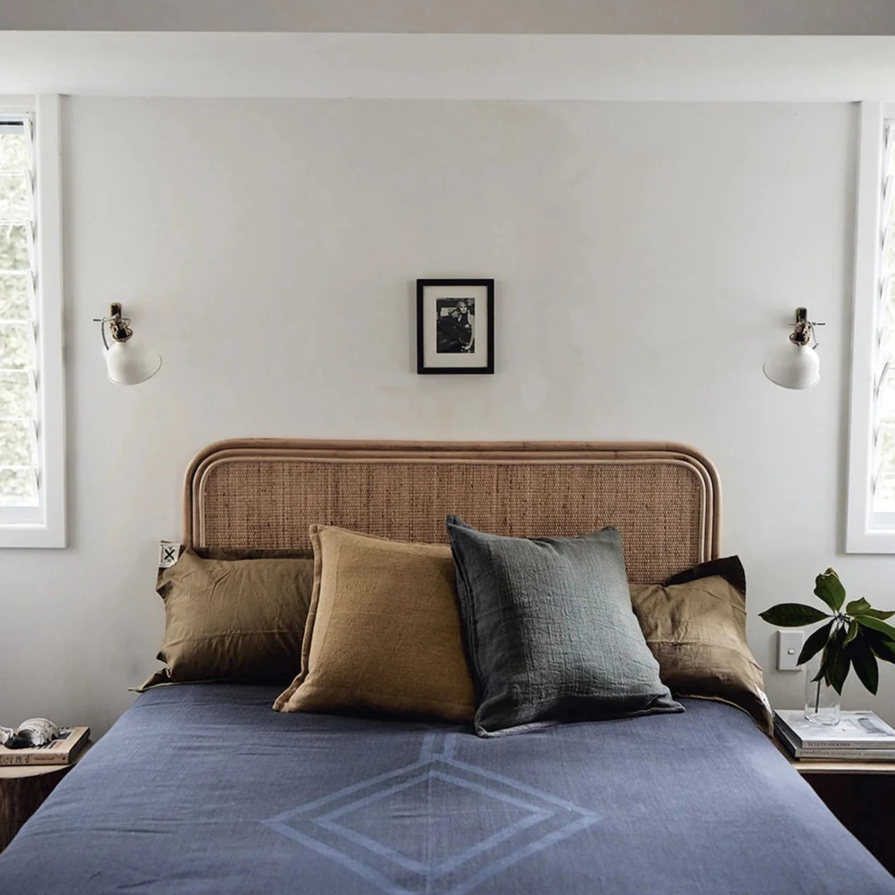 Bare Bones Linen Cushion Forest Green - Coastal Living