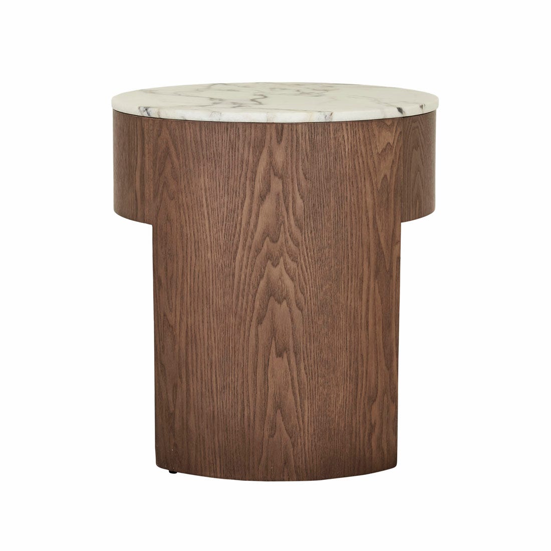 Oberon Crescent Marble Bedside