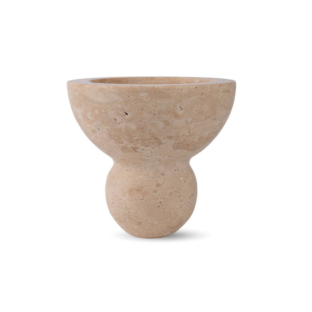 Neue Void Incense Burner Travertine