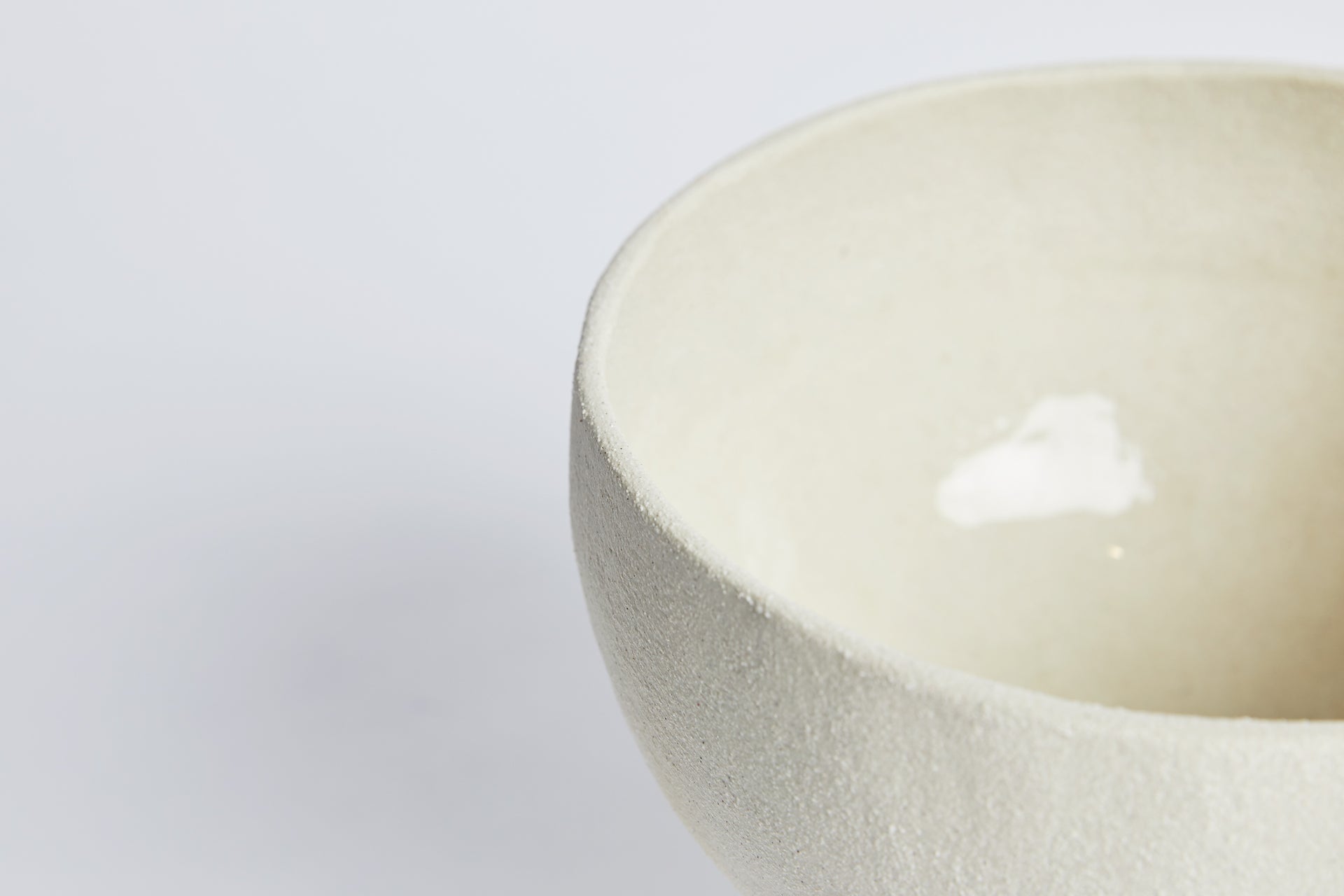 Cream Raku Vessel