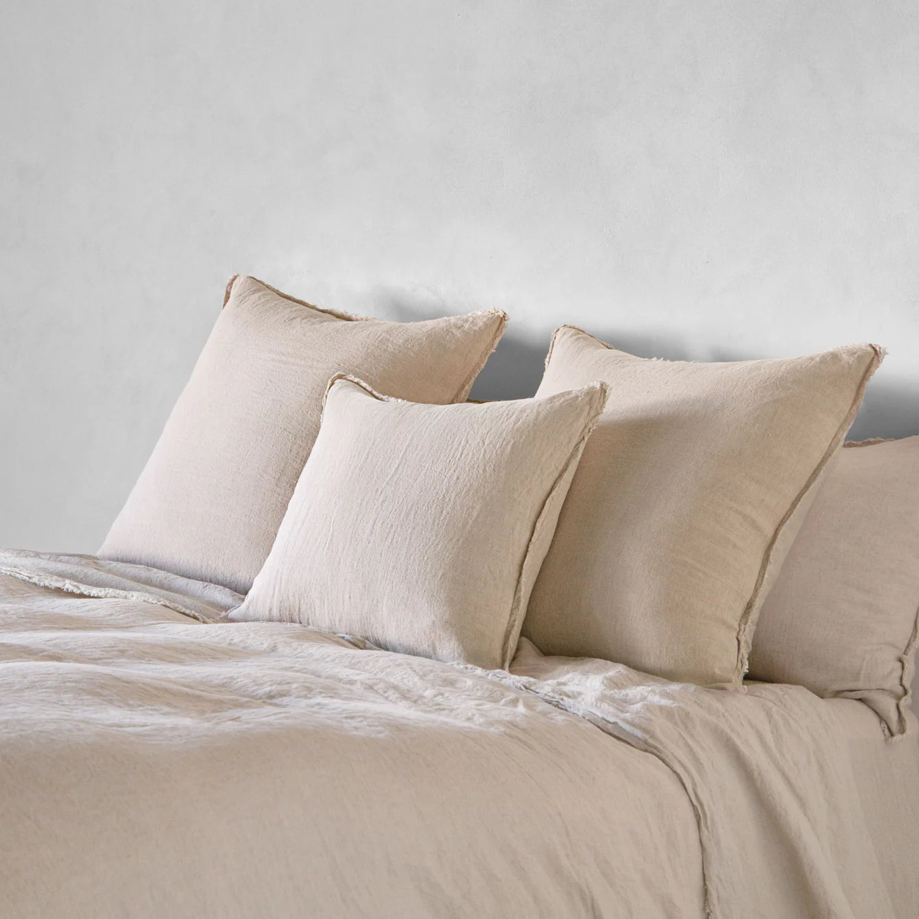 Flocca Linen Cushion - Sable