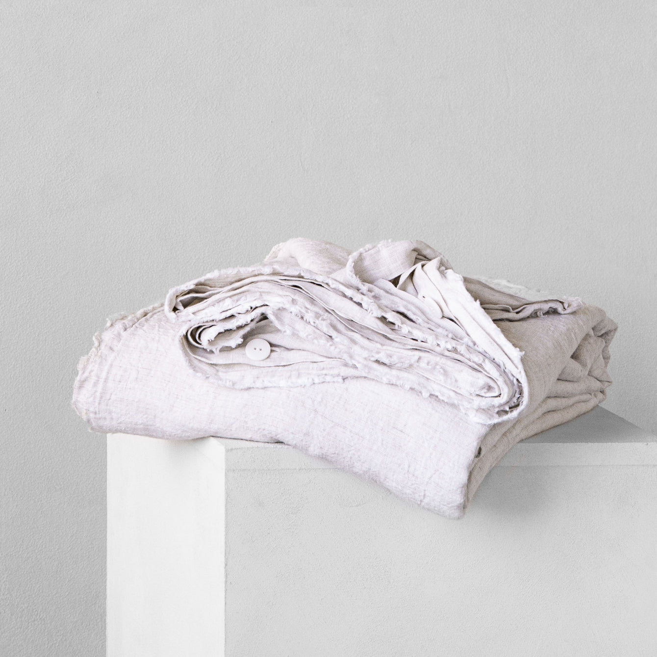 Flocca Linen Duvet Cover - Petra