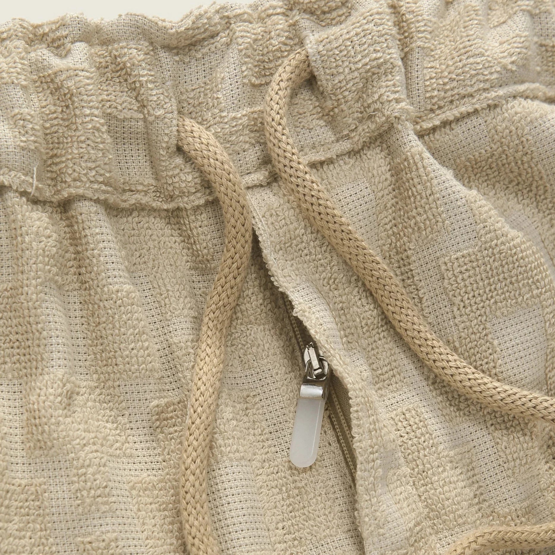 Beige Machu Terry Long Pant