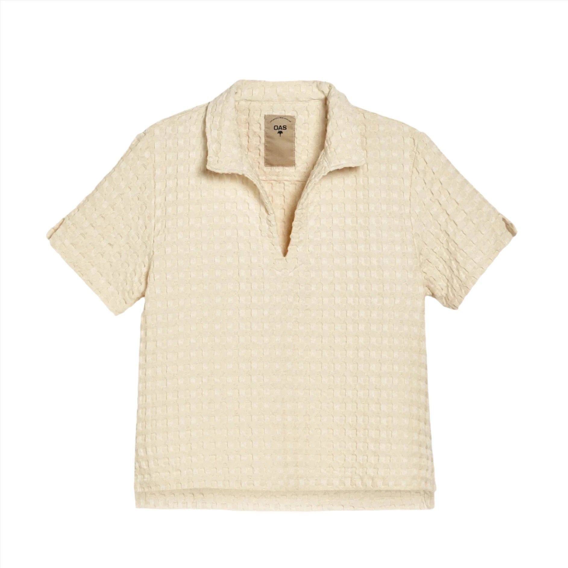 Ecru Jaffa Waffle Shirt - Coastal Living