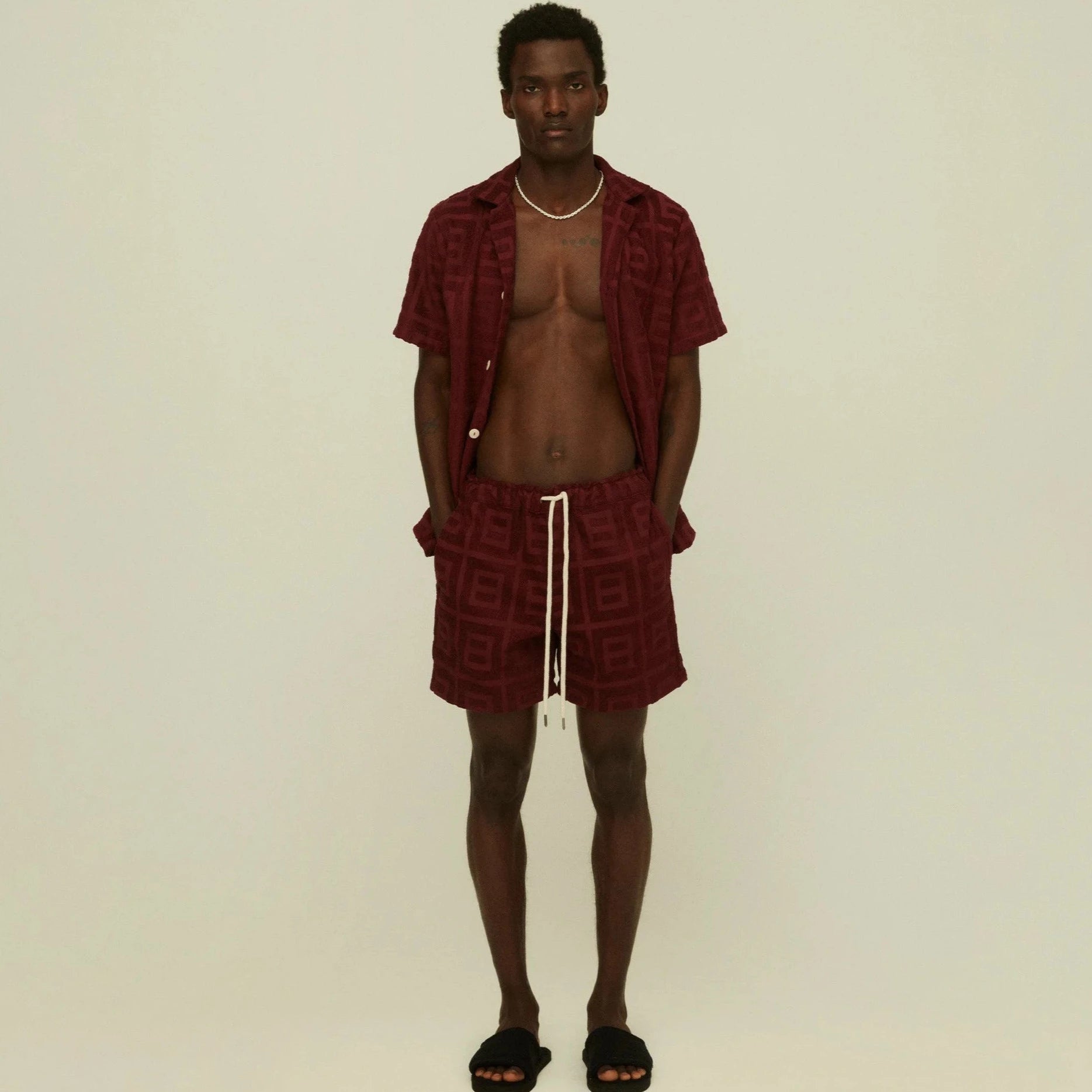 Burgundy Terrace Cuba Terry Shirt