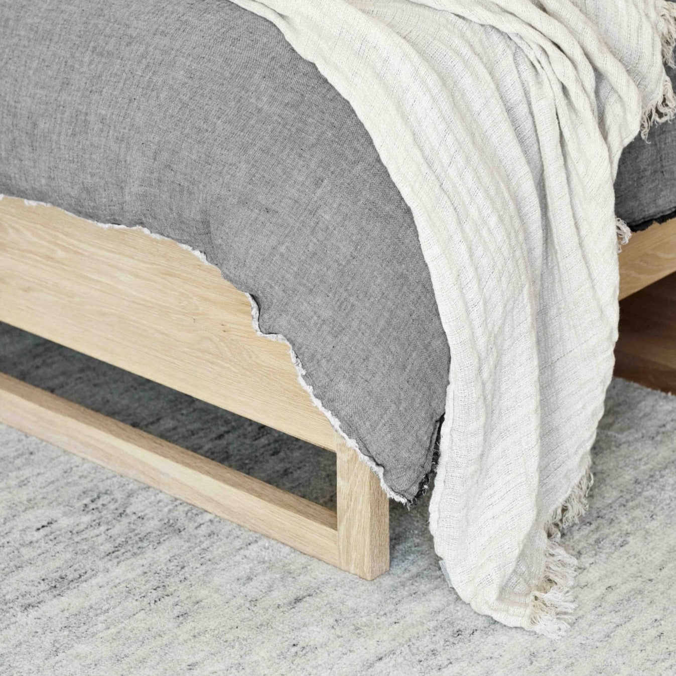 Ocean Solid Oak Bed - Coastal Living