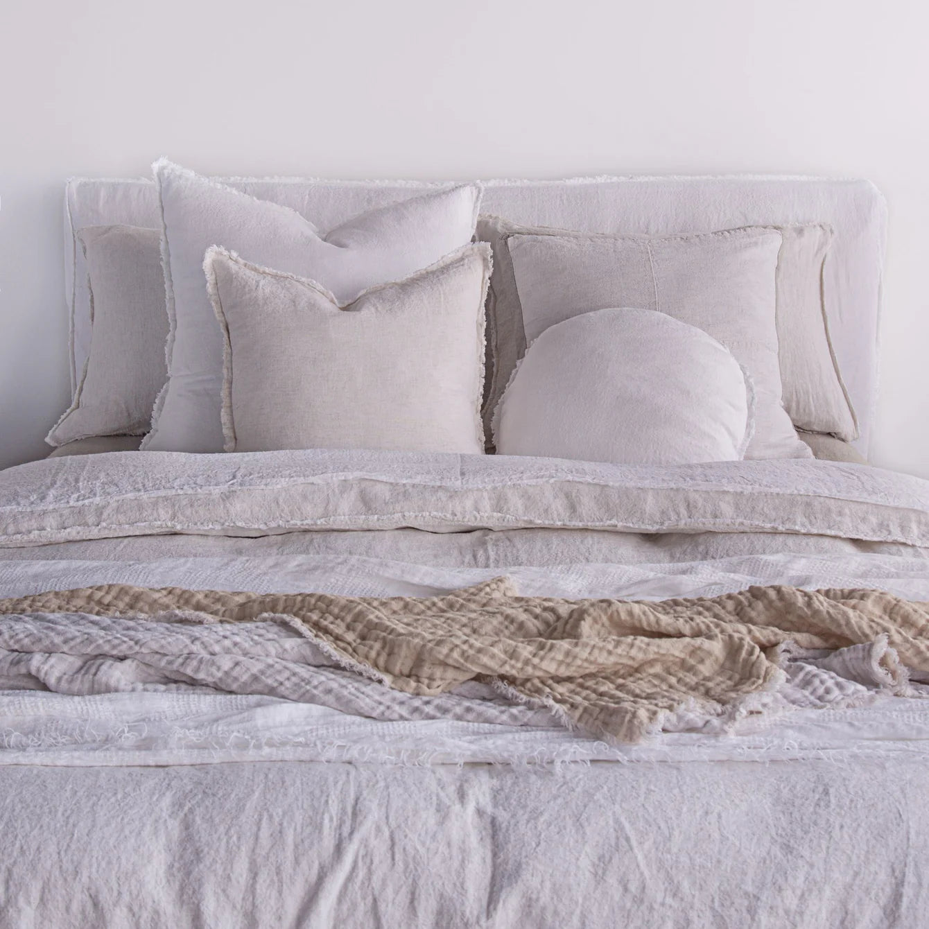 Flocca Linen Cushion - Petra