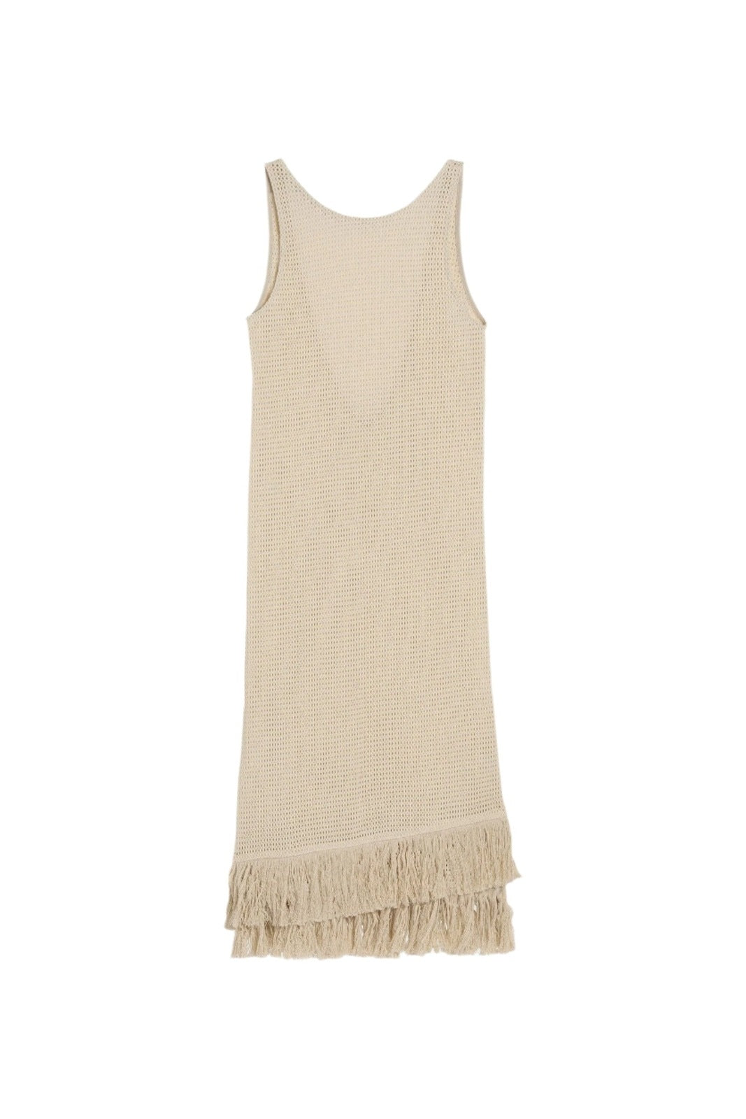 Ecru Slip Net Dress