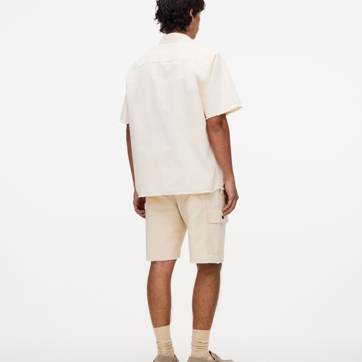 Ecru Mitty Canvas Shorts