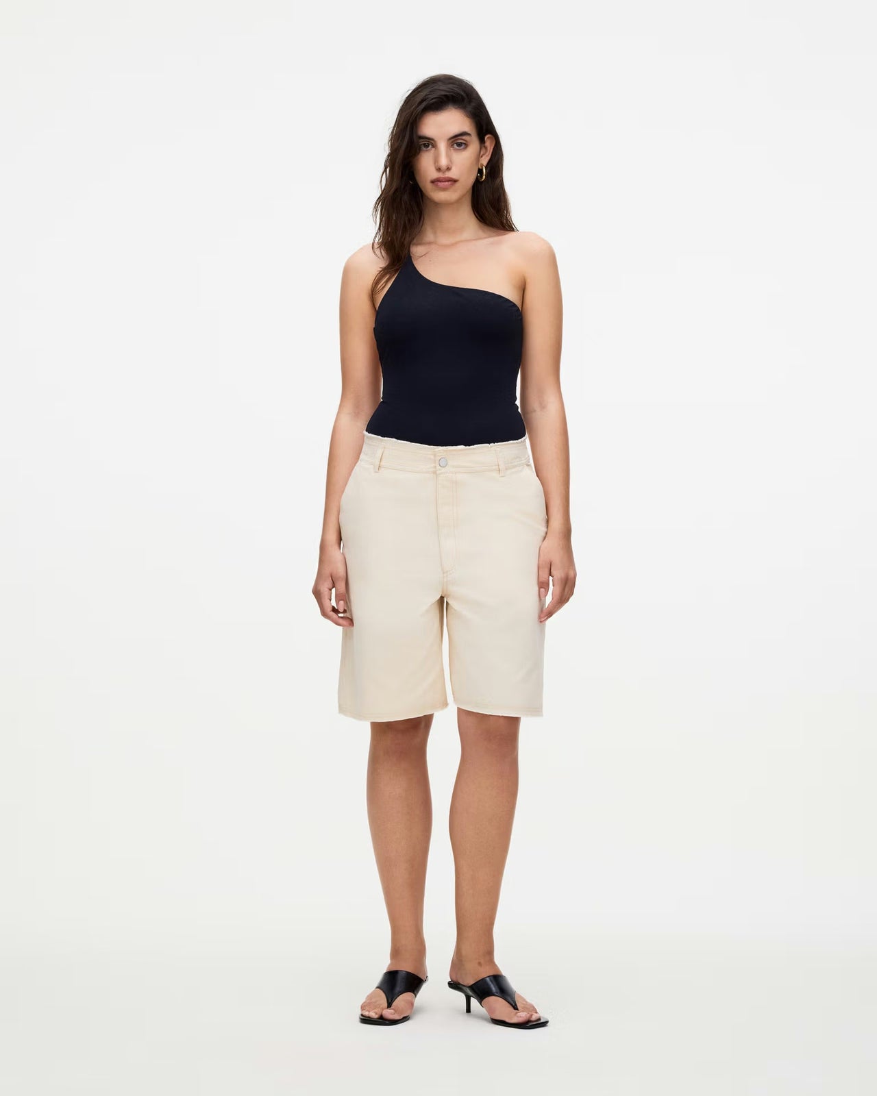 Ecru Arena Bermuda Shorts
