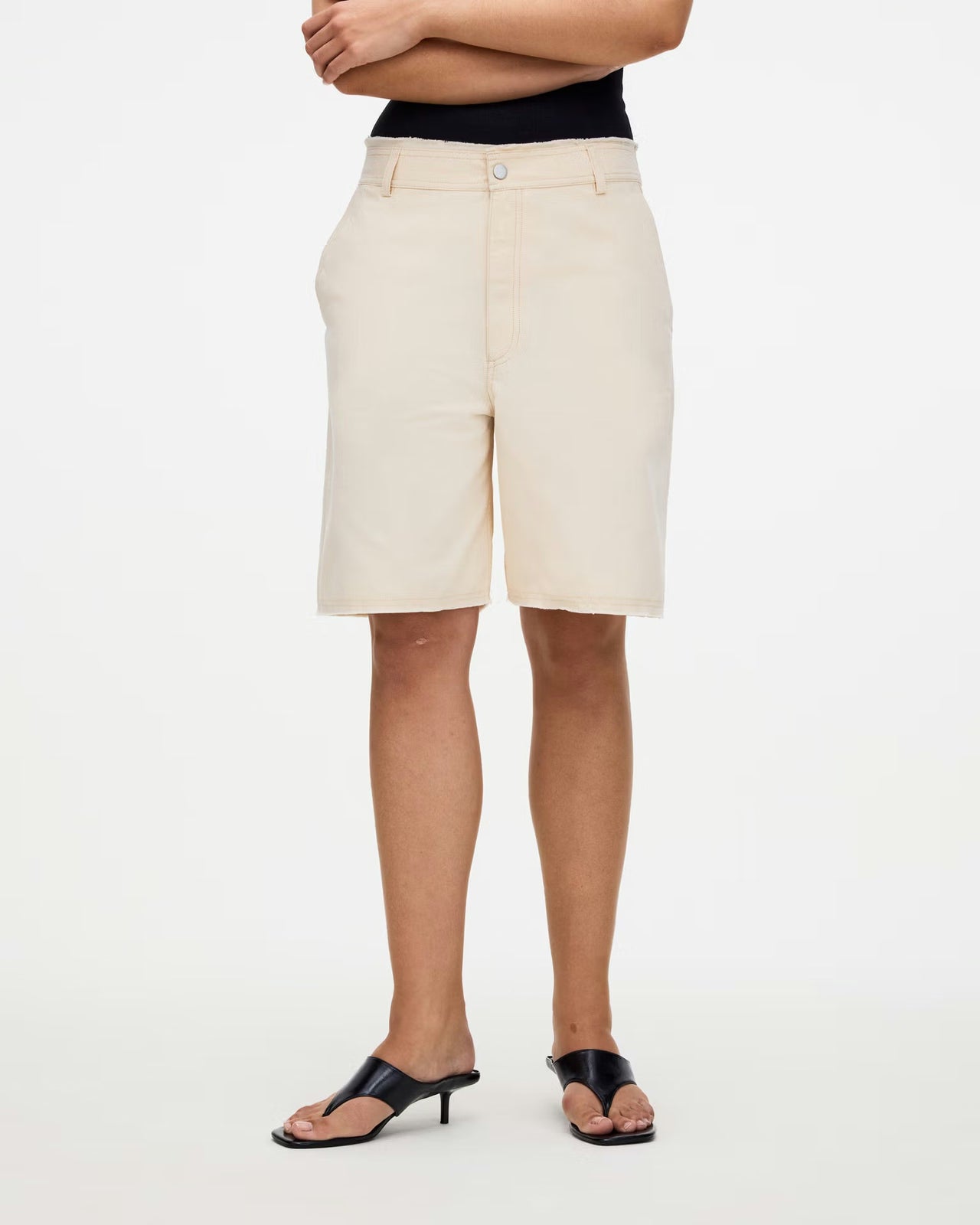 Ecru Arena Bermuda Shorts