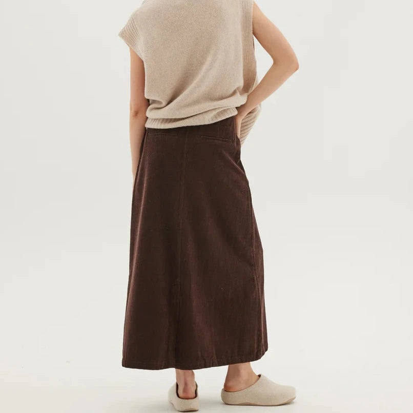 The Corduroy Tailored Skirt