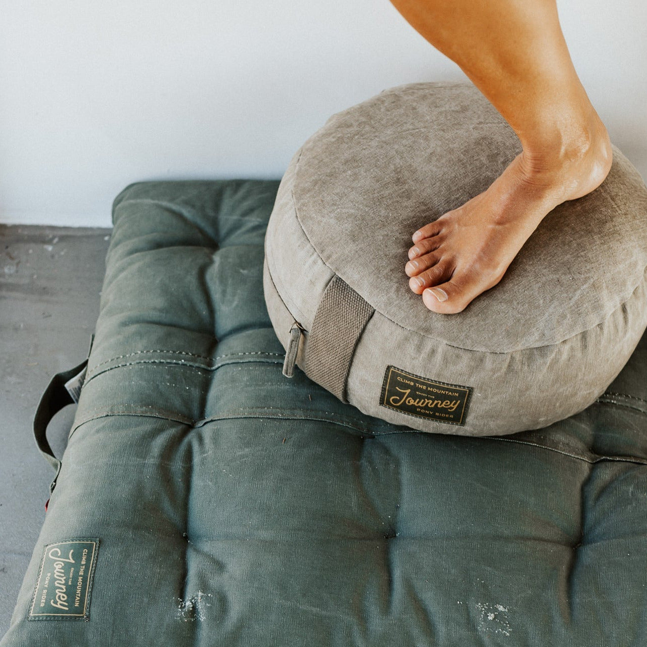 Ground Up Meditation Cushion | Upcycled Canvas
