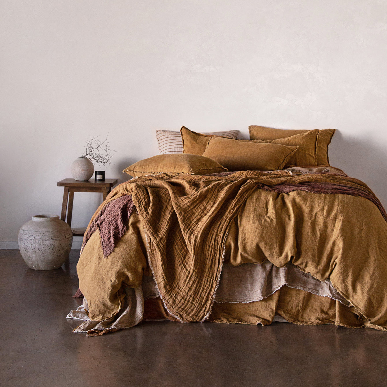 Flocca Linen Duvet Cover - Russo