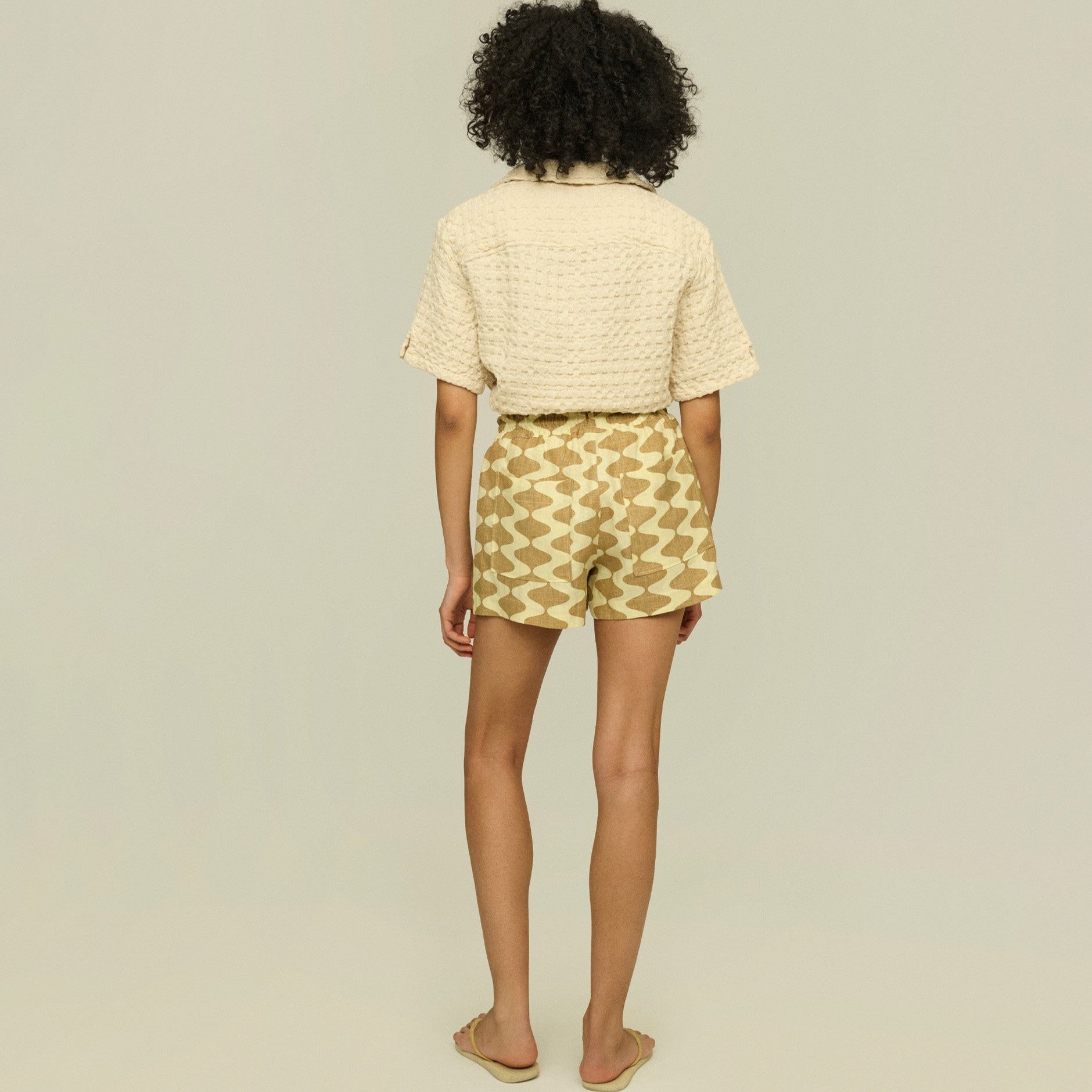Lauda Drizzle Linen Shorts - Coastal Living