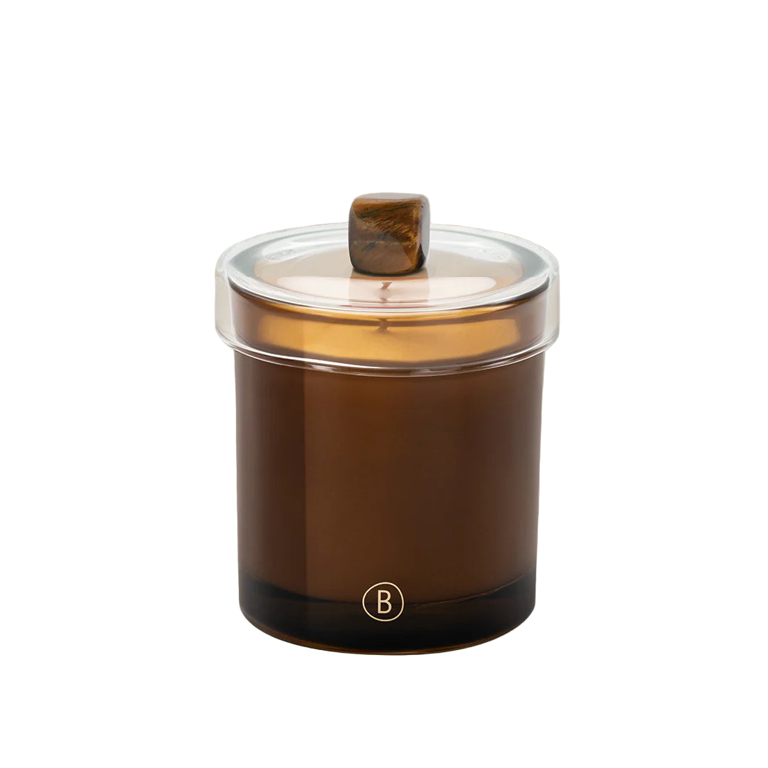 Vetiver & Fig Scented Candle - Tiger Eye Lid