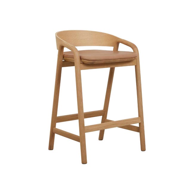 Tolv Inlay Upholstered Barstool - Coastal Living